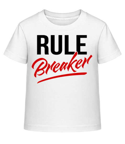 Rule Breaker - Detské Shirtinator tričko - Biela - Predné