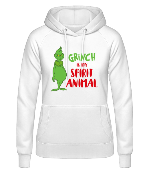 Grinch Is My Spirit Animal - Dámska mikina - Biela - Predné