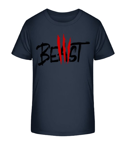 Beast - Detské bio tričko Stanley Stella - Namornícka modrá - Predné