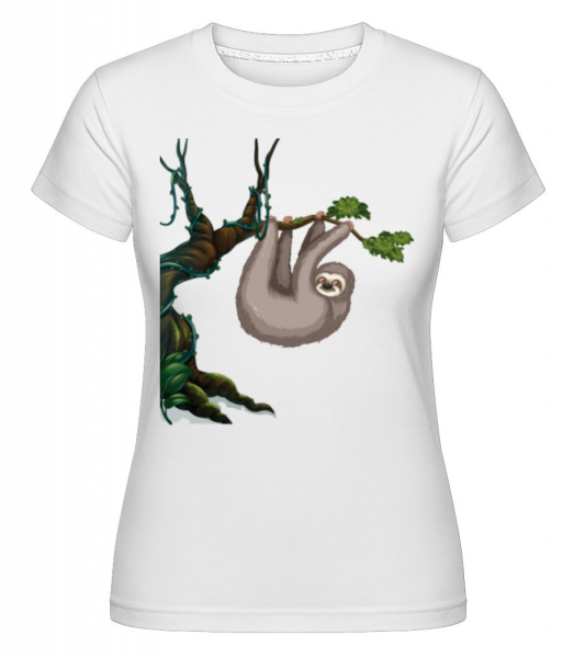 Lenivosť visí na strome -  Shirtinator tričko pre dámy - Biela - Predné