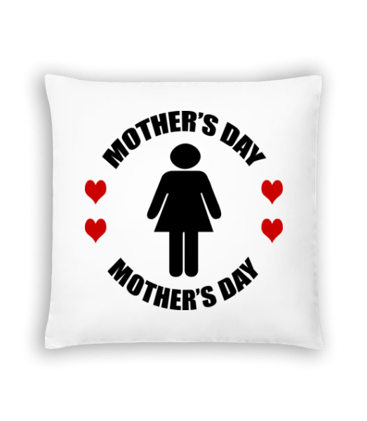 Deň matiek Logo - Vankúš - Biela - Predné