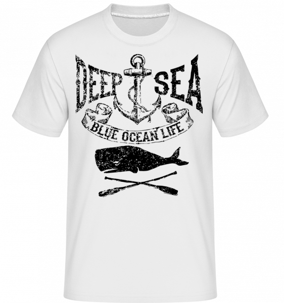 Deep Sea Ocean Icon -  Shirtinator tričko pre pánov - Biela - Predné