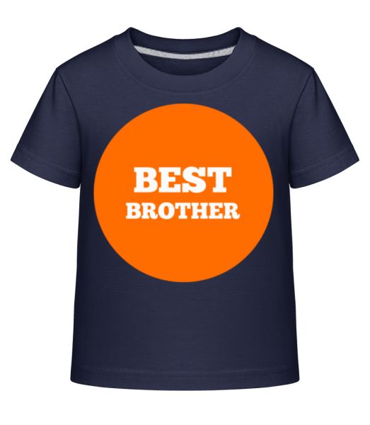 najlepšie Brother - Detské Shirtinator tričko - Namornícka modrá - Predné