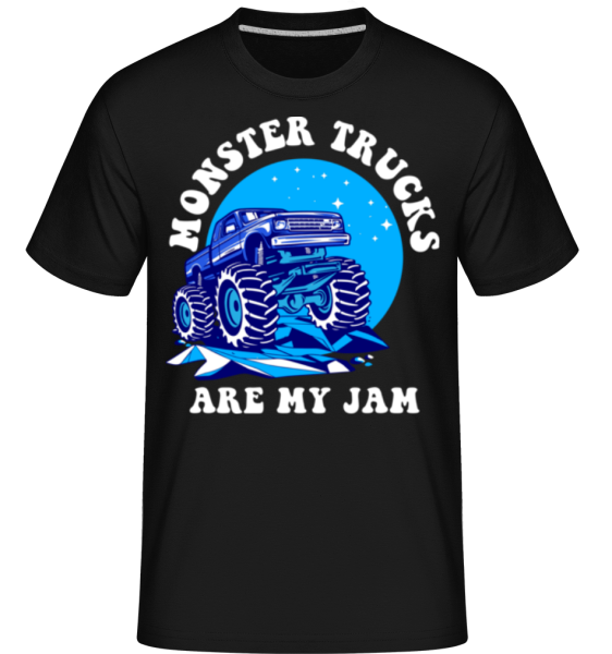 Monster Trucks Are My Jam -  Shirtinator tričko pre pánov - Čierna - Predné
