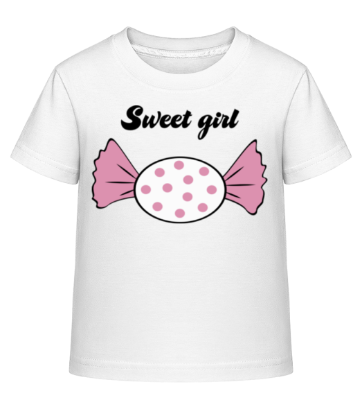Sweet Girl - Bonbon - Detské Shirtinator tričko - Biela - Predné