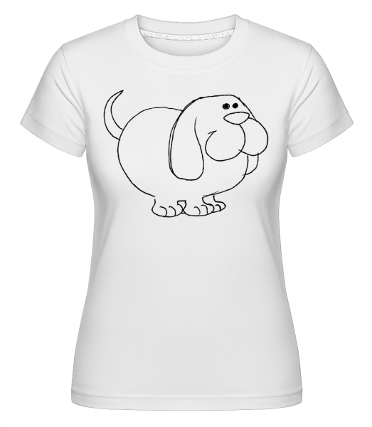 Kids Comic - Dog -  Shirtinator tričko pre dámy - Biela - Predné
