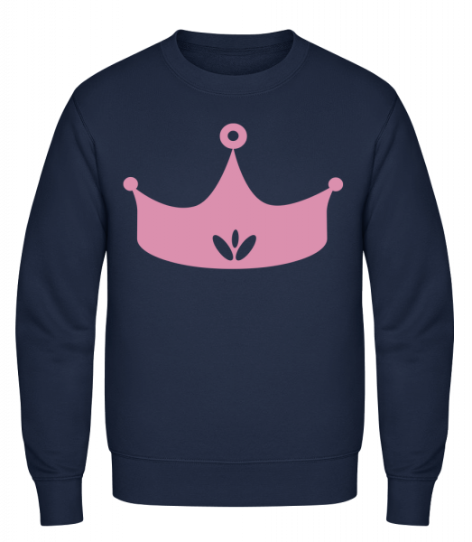 Princess Crown Pink - Klasická mikina sg - Namornícka modrá - Predné