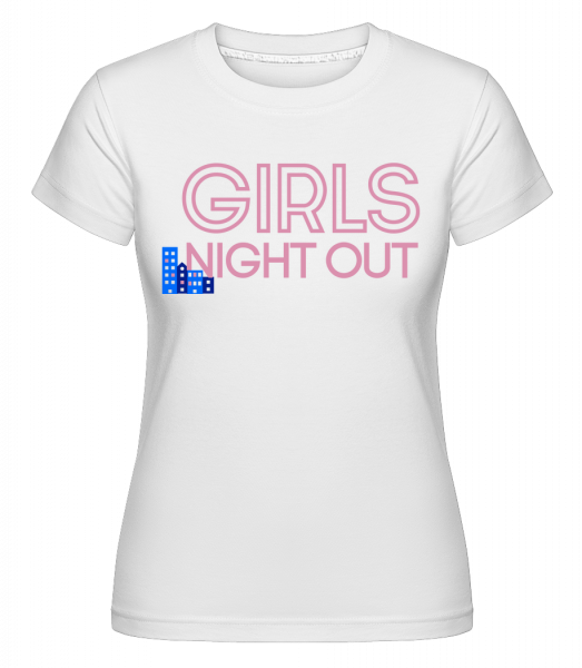 Girls Night Out Logo -  Shirtinator tričko pre dámy - Biela - Predné