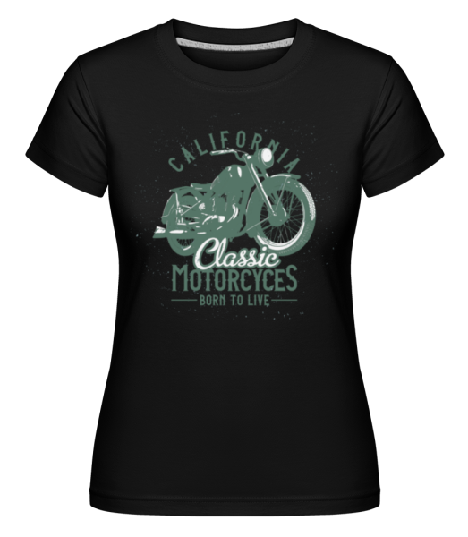 California Classic Motorcycles -  Shirtinator tričko pre dámy - Čierna - Predné