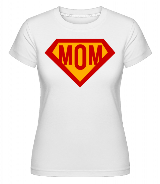 mom Superhero -  Shirtinator tričko pre dámy - Biela - Predné