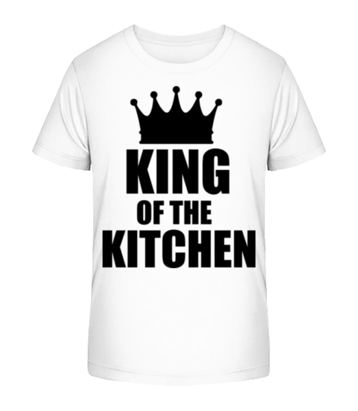 King Of The Kitchen - Detské bio tričko Stanley Stella - Biela - Predné