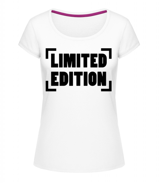 Limited Edition Logo - Megan dámske tričko s okrúhlym výstrihom - Biela - Predné