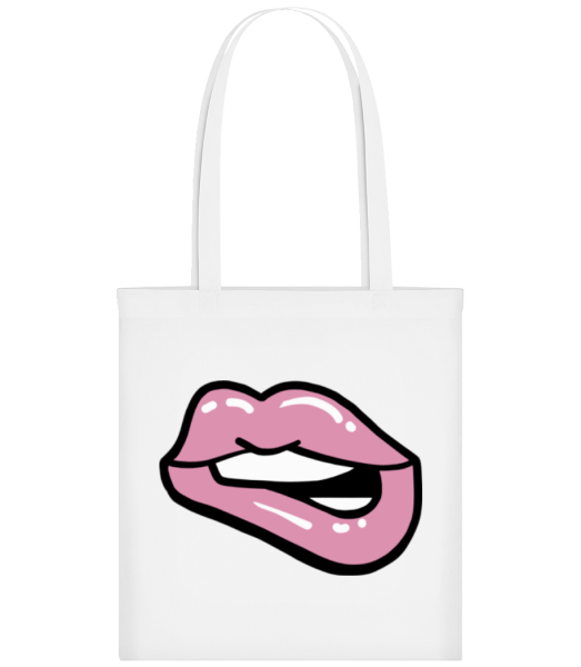 Pink Lips - Taška - Biela - Predné