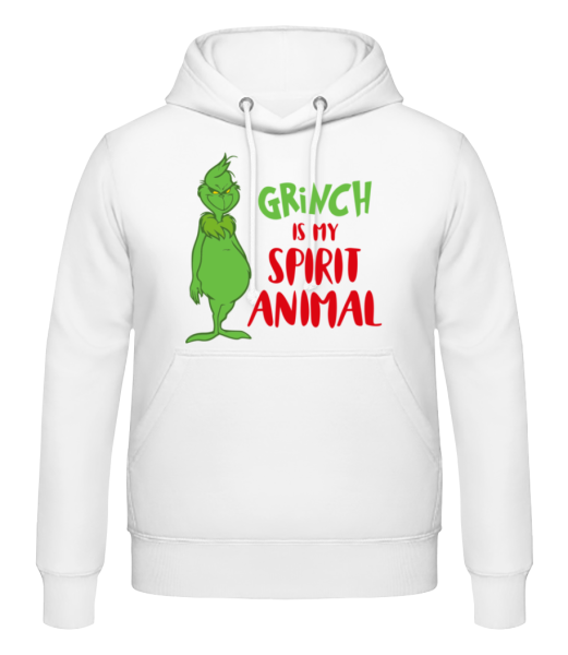 Grinch Is My Spirit Animal - Pánska mikina - Biela - Predné