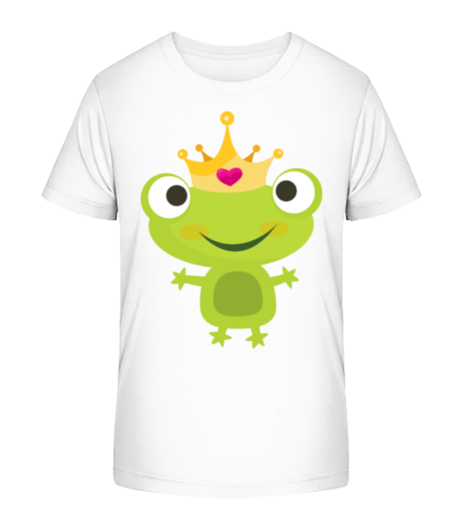 Princess Frog - Detské bio tričko Stanley Stella - Biela - Predné