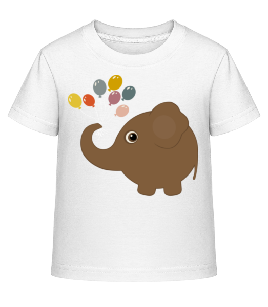 Deti Comic - Elephant - Detské Shirtinator tričko - Biela - Predné