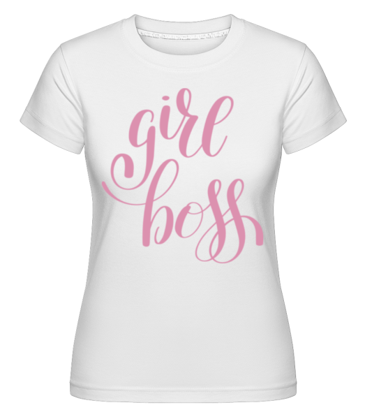 Motiv Girl Boss -  Shirtinator tričko pre dámy - Biela - Predné
