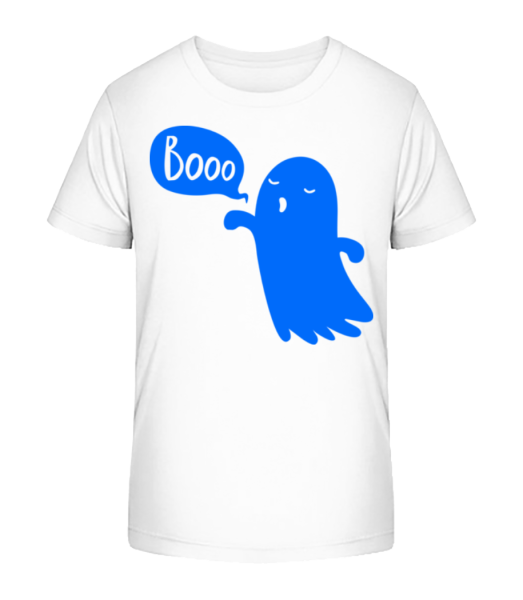 Booo Ghost - Detské bio tričko Stanley Stella - Biela - Predné