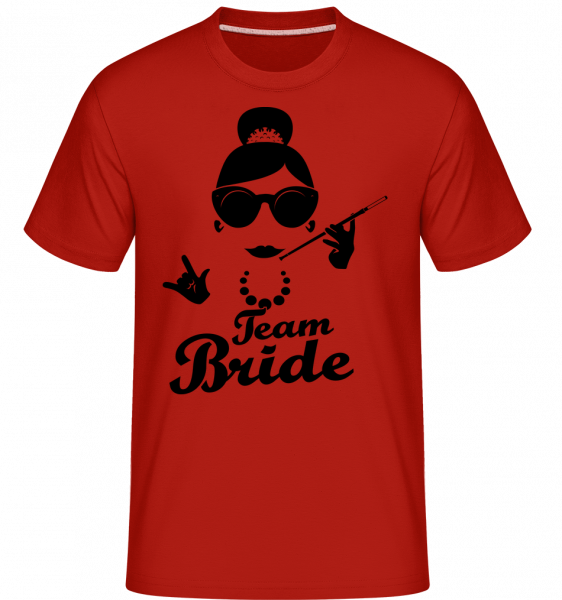 Team Bride -  Shirtinator tričko pre pánov - červená - Predné