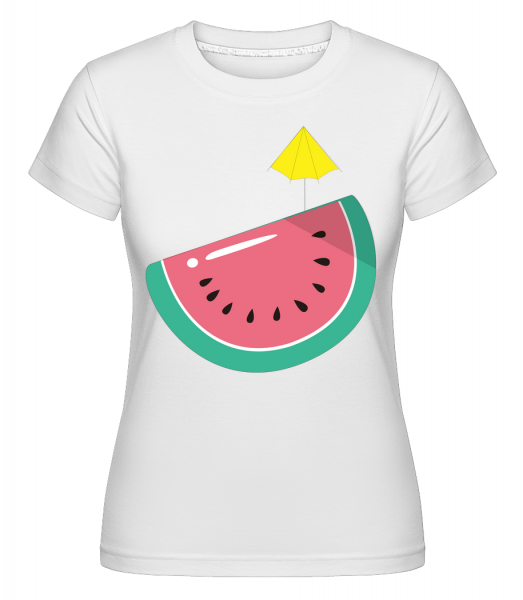 Sun Melon -  Shirtinator tričko pre dámy - Biela - Predné