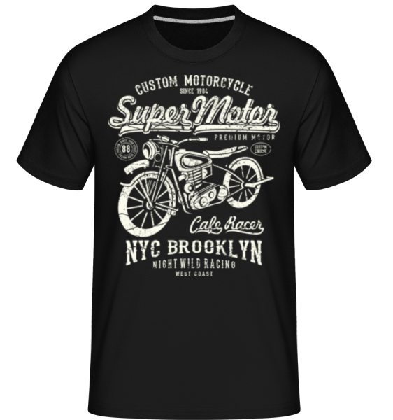 Super Motor -  Shirtinator tričko pre pánov - Čierna - Predné