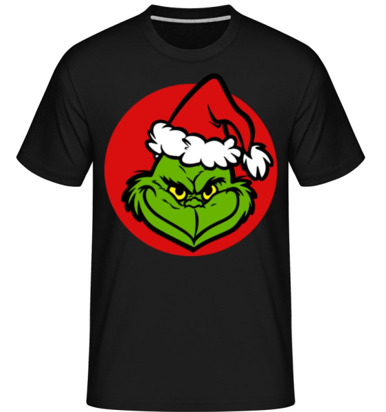 Grinch Face 3 -  Shirtinator tričko pre pánov - Čierna - Predné