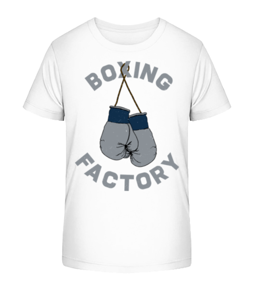 Boxing Factory - Detské bio tričko Stanley Stella - Biela - Predné