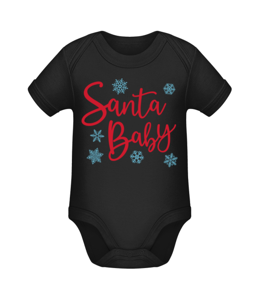 Santa Baby - Bio body pre deti - Čierna - Predné