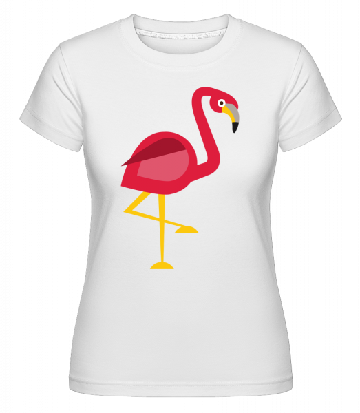 Flamingo Comic -  Shirtinator tričko pre dámy - Biela - Predné