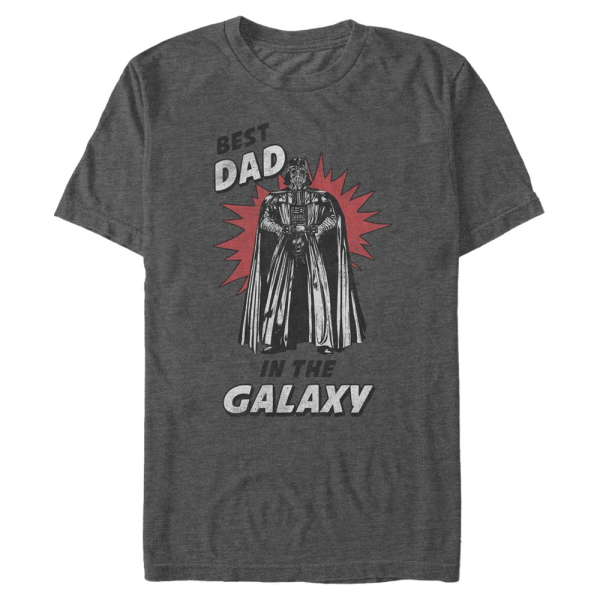 Star Wars - Darth Vader Best Dad - Deň otcov - Pánske Tričko - Melírovo antracitová - Predné