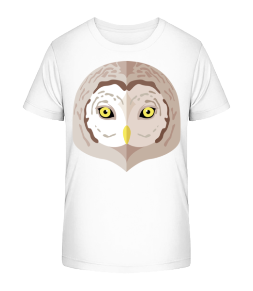 Owl Comic Tieň - Detské bio tričko Stanley Stella - Biela - Predné