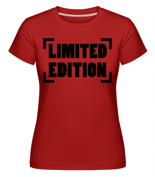 Limited Edition Logo -  Shirtinator tričko pre dámy - Červená - Predné