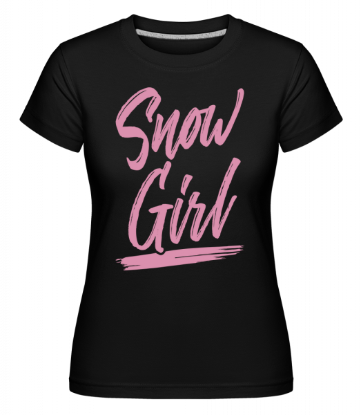 Snow Girl -  Shirtinator tričko pre dámy - Čierna1 - Predné
