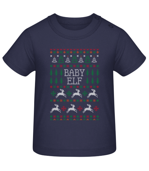 Baby Elf - Tričko pre bábätká - Namornícka modrá - Predné