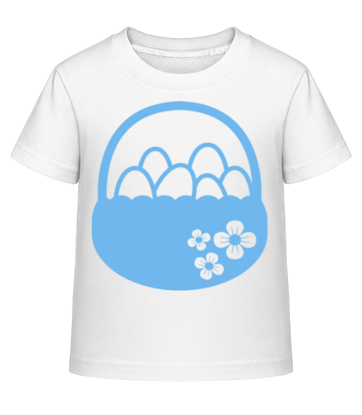 Easter Basket Icon - Detské Shirtinator tričko - Biela - Predné
