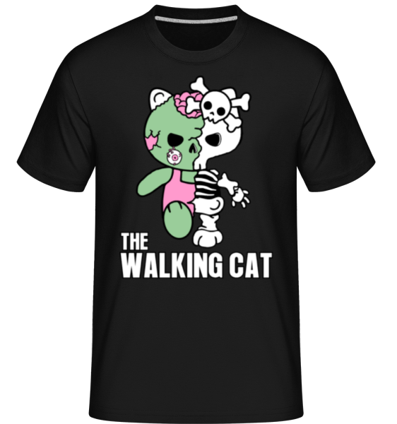 The Walking Cat -  Shirtinator tričko pre pánov - Čierna - Predné