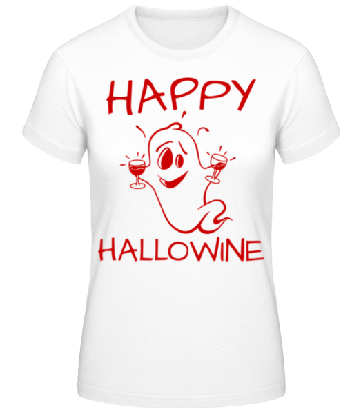 Halloween Duch - Dámske basic tričko - Biela - Predné