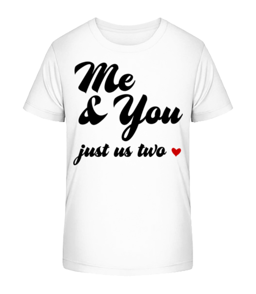 Me & You - Just Us Two - Detské bio tričko Stanley Stella - Biela - Predné