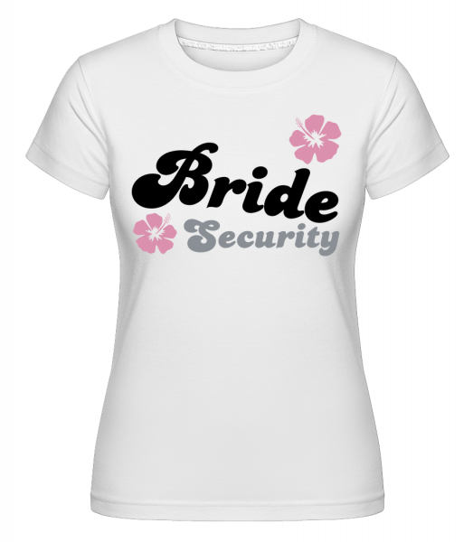 Nevesta Security Flowers -  Shirtinator tričko pre dámy - Biela - Predné