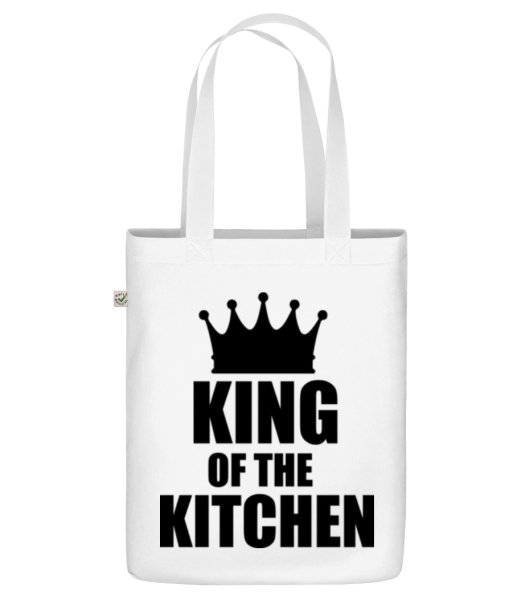 King Of The Kitchen - Organická taška - Biela - Predné