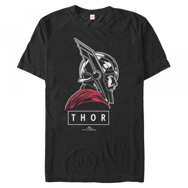 Marvel - Thor Ragnarok - Thor Of Asgard - Pánske Tričko - Čierna - Predné