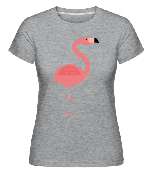 Flamingo Image -  Shirtinator tričko pre dámy - Melírovo šedá - Predné