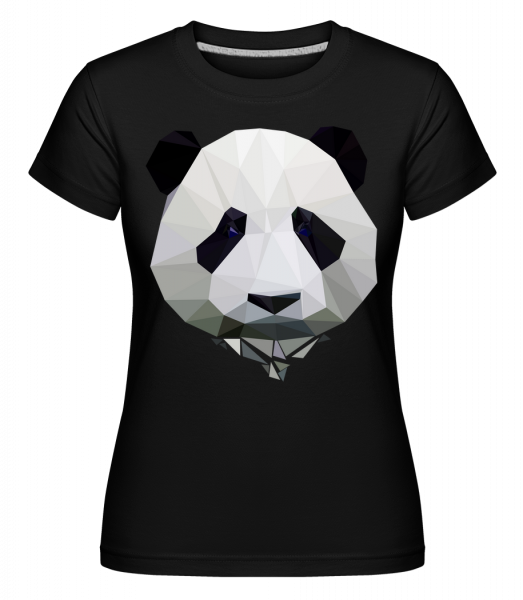 Polygon Panda -  Shirtinator tričko pre dámy - Čierna1 - Predné