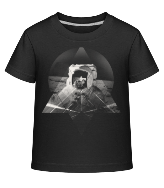 astronaut - Detské Shirtinator tričko - Čierna - Predné