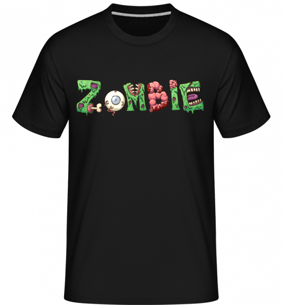 Zombie Font -  Shirtinator tričko pre pánov - čierna - Predné