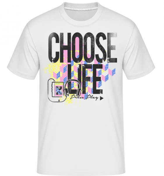Vyber si život -  Shirtinator tričko pre pánov - Biela - Predné