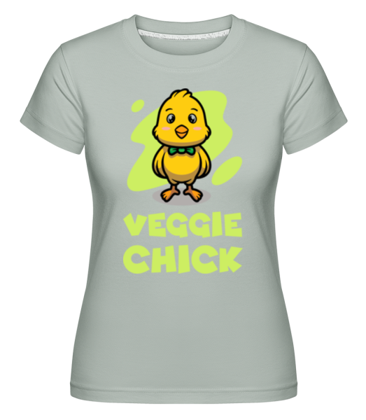 Veggie Chick -  Shirtinator tričko pre dámy - Mätová zelená - Predné