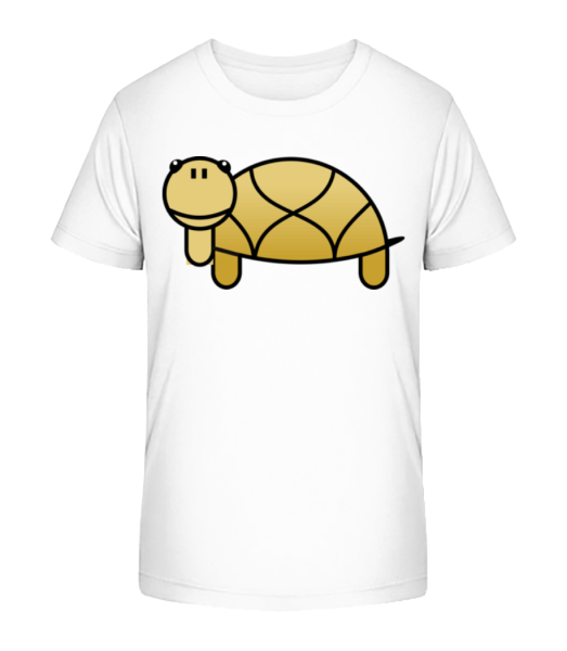 Turtle Comic - Detské bio tričko Stanley Stella - Biela - Predné
