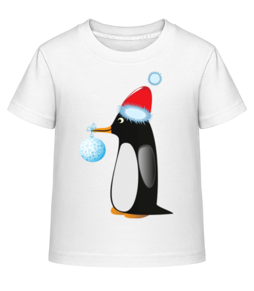 Penguin At Christmas 2 - Detské Shirtinator tričko - Biela - Predné