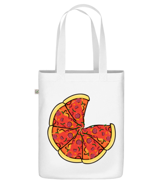 pizza - Organická taška - Biela - Predné